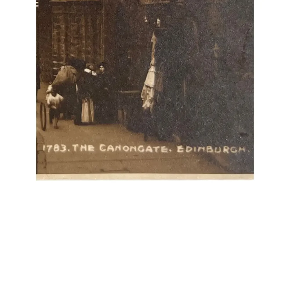 Atq RPPC Postcard Ephemera Early 1900s Picture Judges LTD Edinburgh Canongate